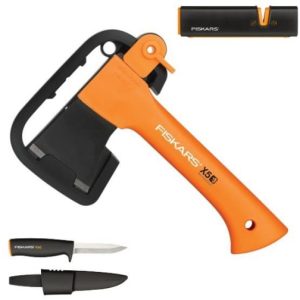 Набор FISKARS топор универсальный Х5 нож K40 точилка Xsharp 1057913