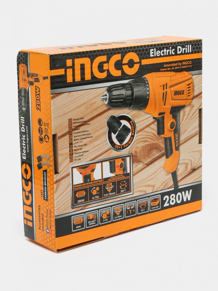 Дрель-шуруповерт INGCO ED2808 - Image 3