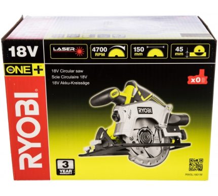 Пила дисковая аккумуляторная Ryobi RWSL1801M-0 ONE+ 5133001164