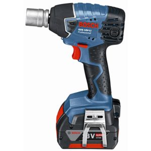 Аккумуляторный ударный гайковерт BOSCH GDS 18 V-LI Professional 2x4,0 Ah