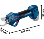 Аккумуляторный секатор Bosch ProPruner 2x3.0 Ah, GAL 12V-20 06019K1021 - Image 2