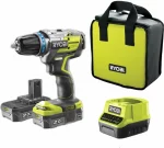 Дрель-шуруповерт бесщеточная аккумуляторная Ryobi R18DDBL-220S 5133003435