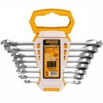 Набор комбинированных гаечных ключей с трещоткой INGCO HKSPAR1082