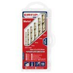 Набор спиральных сверл из быстрорежущей стали Emtop ETDBB11065