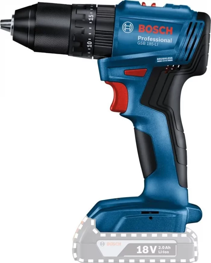 Дрель-шуруповерт аккумуляторная BOSCH GSB 185-LI 06019K3100 — изображение 2