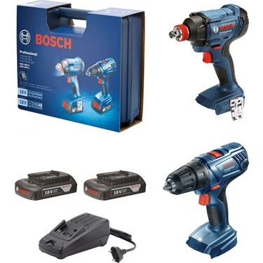 Набор аккумуляторного инструмента BOSCH GDX 180-LI + GSR 180-LI 2х1,5Ач