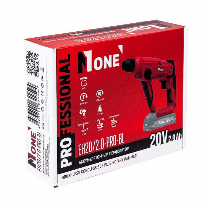 Перфоратор аккумуляторный бесщёточный NUMBER ONE EH20/2.0-PRO-BL - Image 4
