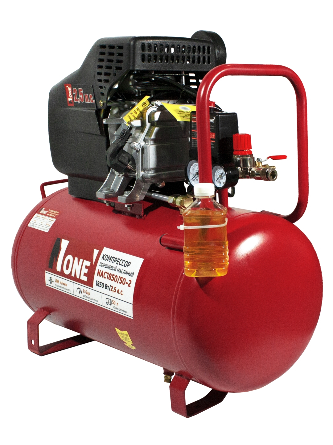 Компрессор поршневой масляный NUMBER ONE NAC1850/50-2 Компрессор поршневой масляный NUMBER ONE NAC1850/50-2