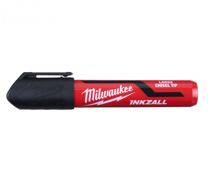 Большой черный маркер для стройплощадки 3шт в блистере Milwaukee INKZALL 4932471554