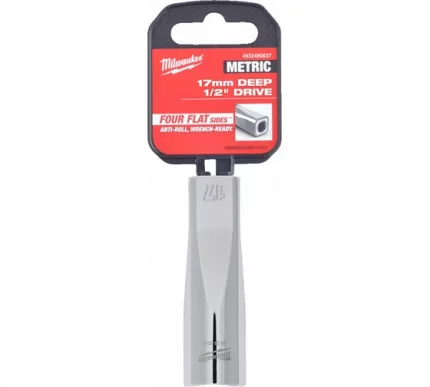 Головка 6-гранная удлиненная Milwaukee Deep Drive 17мм, 1/2" 4932480037