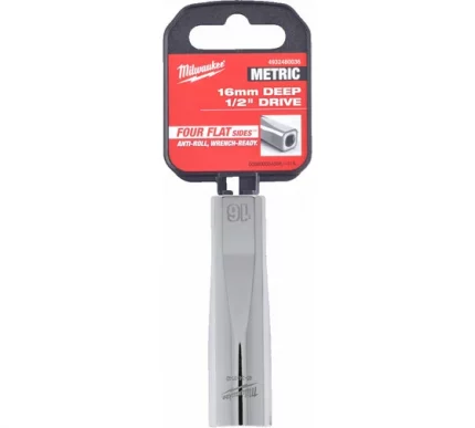 Головка 6-гранная удлиненная Milwaukee Deep Drive 16мм, 1/2" 4932480036