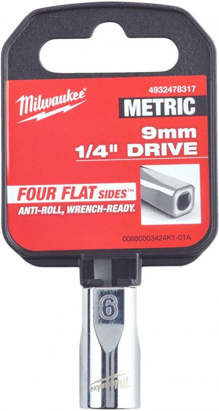 Головка шестигранная Milwaukee Metric Standard 9мм 4932478317