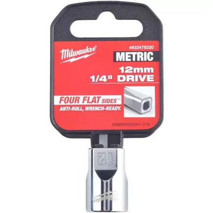 Головка шестигранная Milwaukee Metric Standard 12мм 4932478320