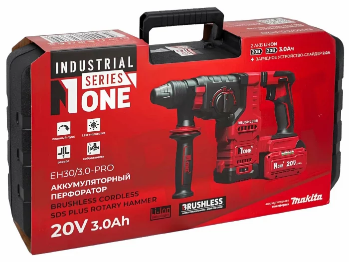 Перфоратор аккумуляторный бесщёточный NUMBER ONE EH30/3.0-PRO INDUSTRIAL