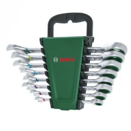 Набор гаечных ключей с трещоткой 8 предметов Bosch 1600A027PS