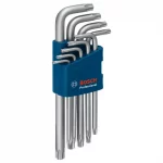 Набор шестигранных ключей BOSCH 9 предметов 1600A01TH4