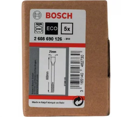 Зубило плоское Bosch (25х600мм; 5шт) 2608690126