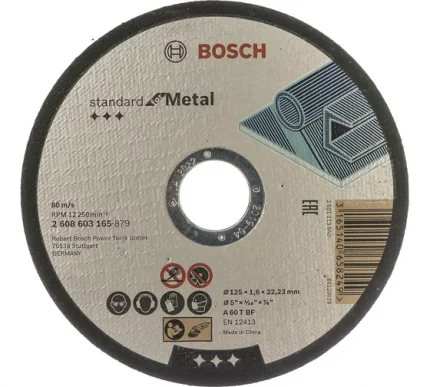 Круг отрезной по металлу Bosch Standard (125x1.6х22.2мм) 2608603165
