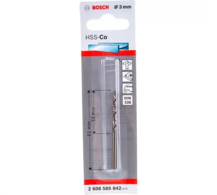 Сверло Standard по металлу Bosch (3х33/61мм) 2608585842