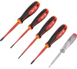 Набор трехгранных отверток VDE PZ/SL + тестер напряжения - 5 шт Milwaukee 4932478737