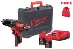 Аккумуляторный дрель-шуруповерт Milwaukee M12 BPDMC-202C 4933499465