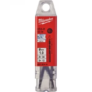 Сверло по металлу HSS-R DIN338 (10 шт; 1 мм) Milwaukee 4932363444