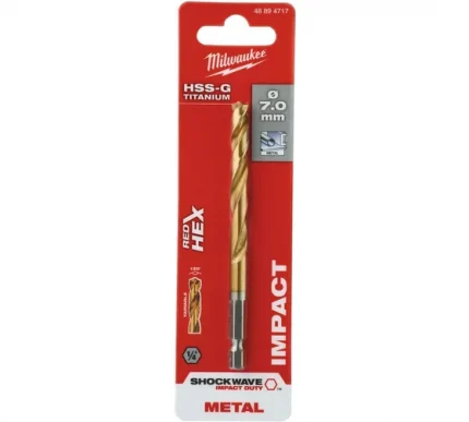 Сверло по металлу RedHEX HSS-G TiN (7х65х109 мм) Milwaukee 48894717