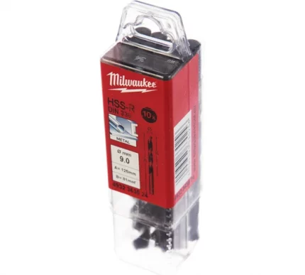 Сверло по металлу HSS-R DIN338 (10 шт; 9 мм) Milwaukee 4932363524