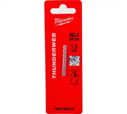 Сверло по металлу HSS-G (1.5 мм, 2 шт) Milwaukee 4932352346