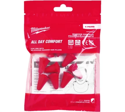 Сменные комплекты для берушей на дужке Milwaukee одноразовые, 5 пар 4932478550
